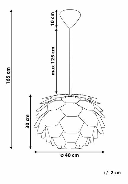 Závesná lampa Segou (modrá) (malá)
