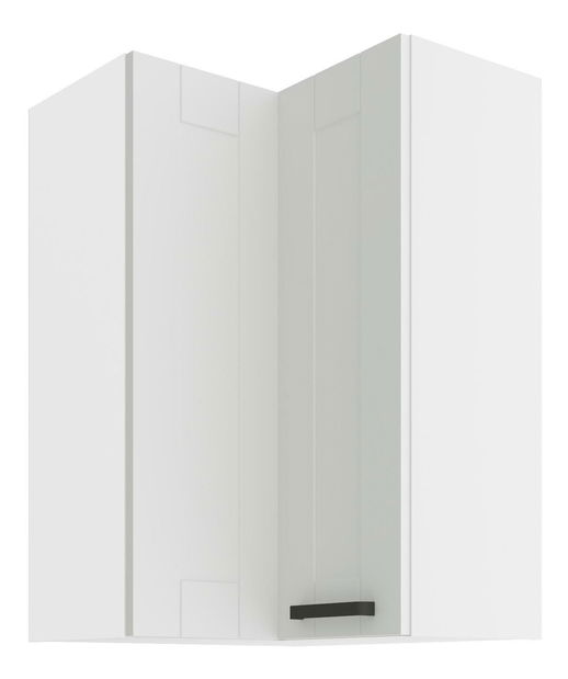 Felső sarok konyhaszekrény Lucid 60x60 GN-90 2F (90°) (korpus: fehér + front: mdf fehér)