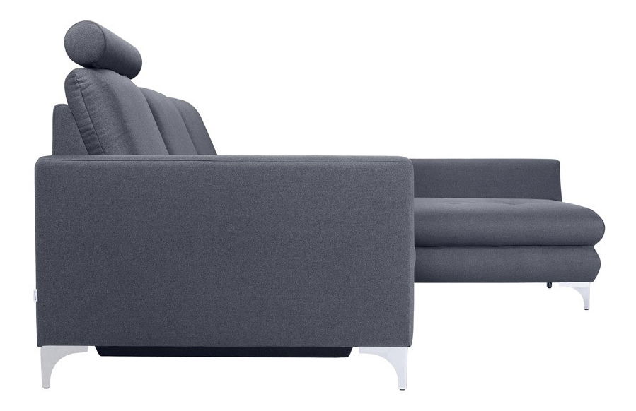 Rohová sedačka BRW Ivette 2F.REC (sivomodrá) (P)