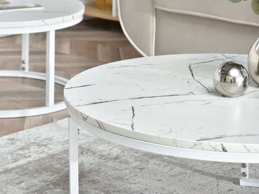 Măsuță de cafea Kolja Zest Xl (alb)