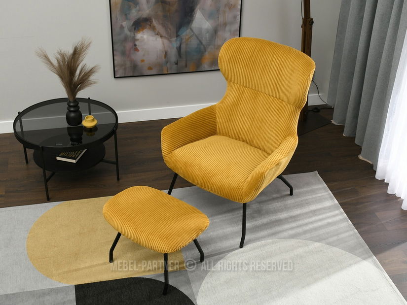 Fotel Condor (méz + fekete)