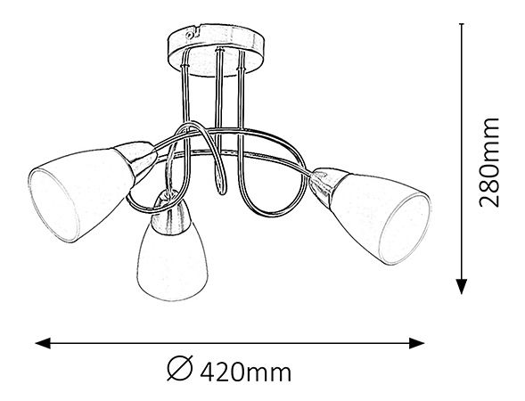 Bodové svietidlo Polla 6078 (saténová chrómová)