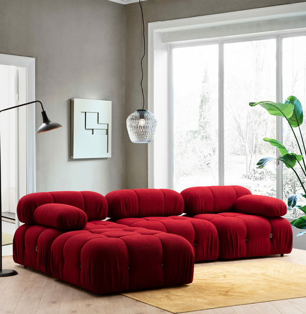 Kutna sofa Bubel (crvena) 1