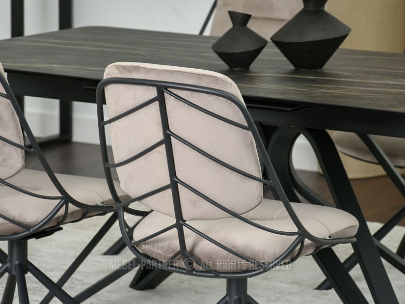 Stolička Brooklyn (béžová + čierna)