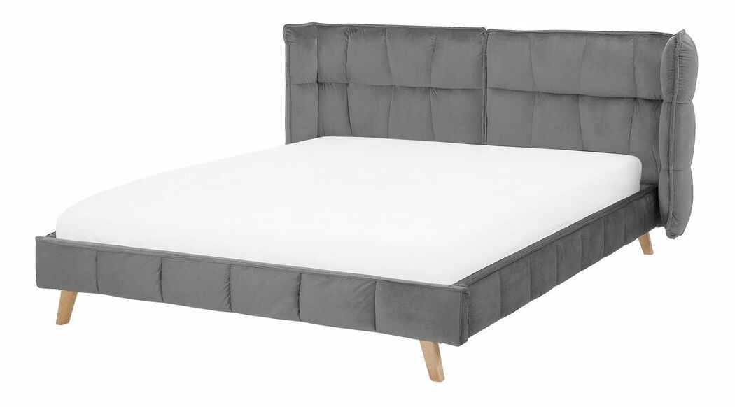 Franciaágy 160 cm SENEL (ágyráccsal) (szürke)