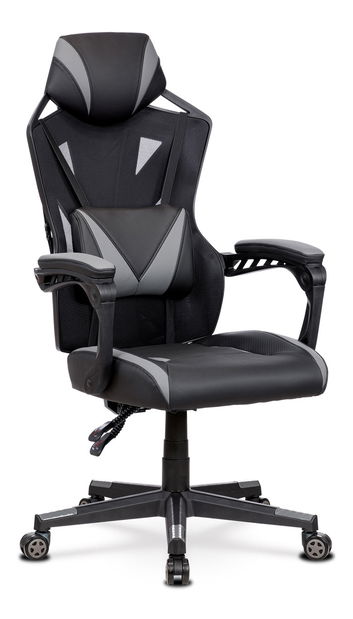 Kancelárske/herné kreslo Yarbun-Y322-GREY (čierna + sivá)