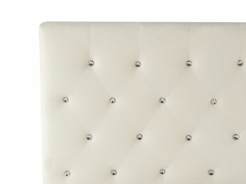 Bračni krevet 160 cm AMESIA (bež) (s podnicom i prostorom za odlaganje)