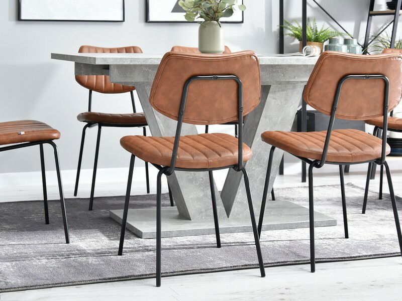 Scaun Hugo (maro + negru)