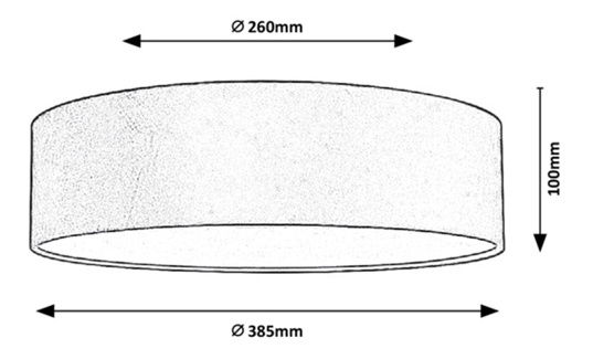 Stropné svietidlo Aluna (tmavomodrá)