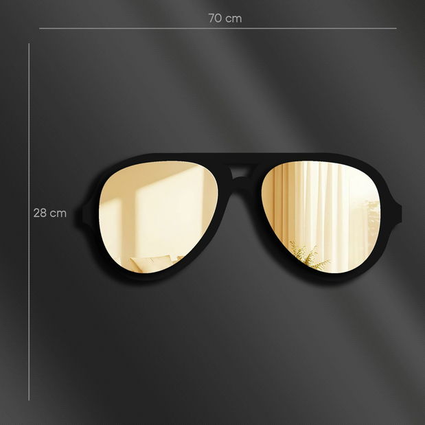 Zrkadlo Ozi 3 (zlatá)