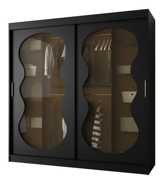 Dulap de haine 200 cm Boomer 3 (Negru)