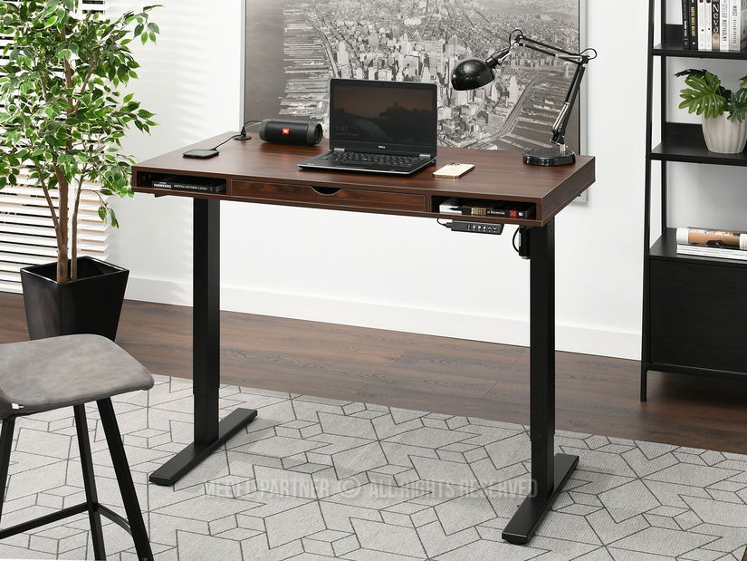 PC asztal Osto 120 (dió + fehér)