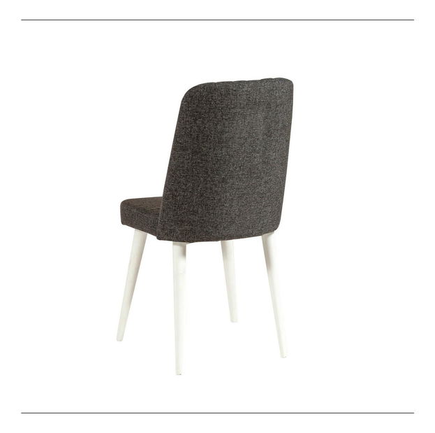 Set mobilier sufragerie Vlasta 5 (alb + antracit) (pentru 4 persoane)