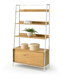 Regál Babs (dub + biela)