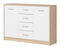 Komód Nepo Plus 6 (szonoma tölgy + fehér) 