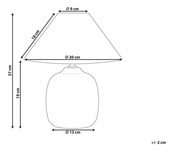 Asztali lámpa Carmen (szürke)