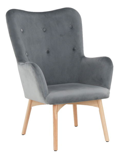 Kreslo s taburetkou Lance New (sivá) *bazár