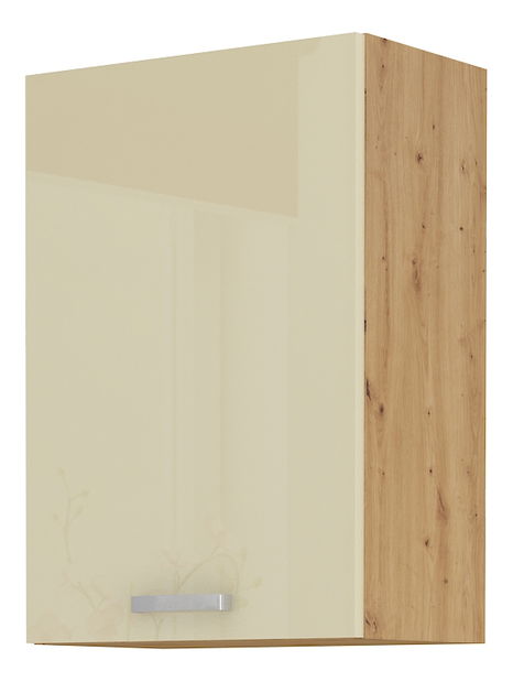 Horná kuchynská skrinka Arryn 50 G-72 1F (dub artisan + lesk krémový)