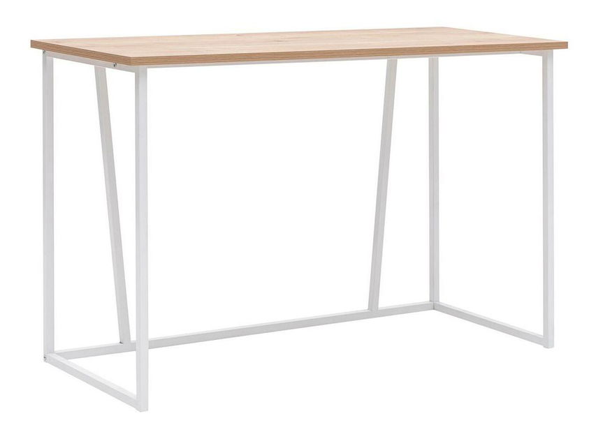 Masă PC Nidupe 5 (stejar zafir + alb) 