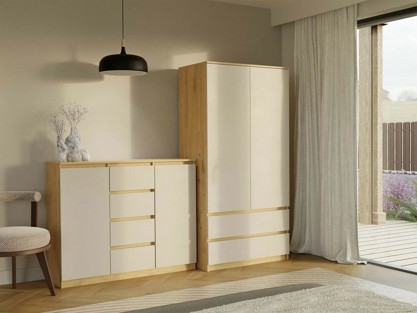 Komoda Musecalo 8 (dub artisan + kašmír)