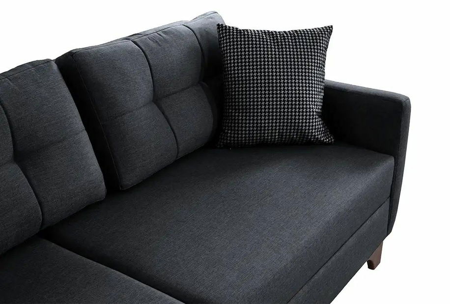 Rohová sedačka Clof (antracit) (P)