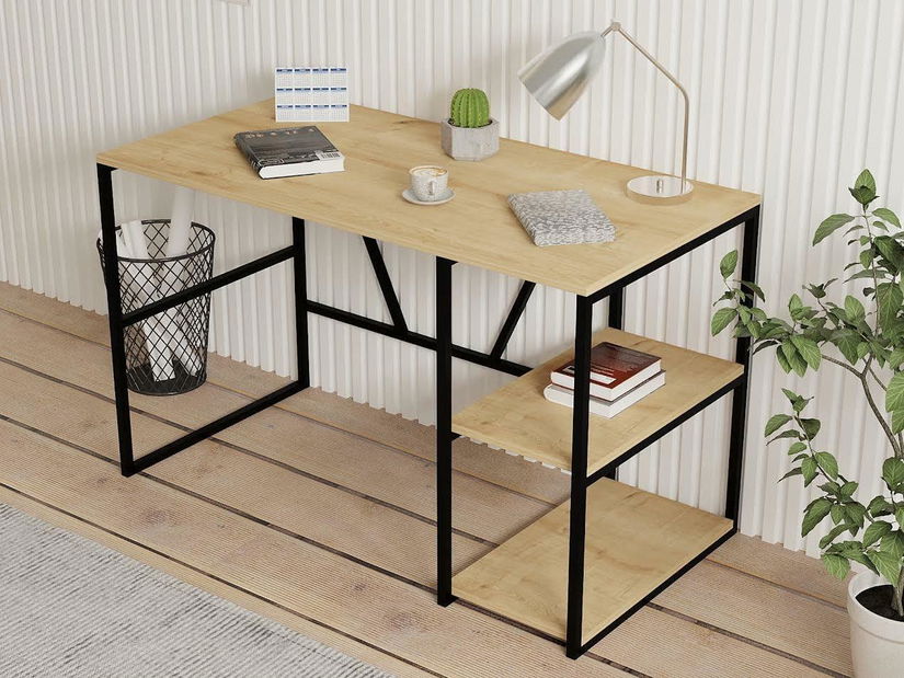 PC asztal Castle (zafír tölgy)