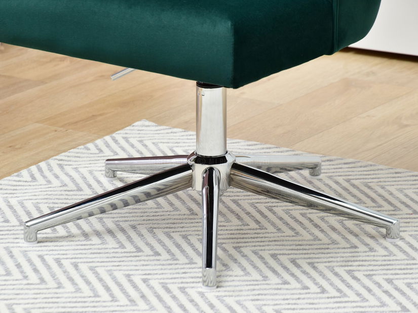 Kreslo Elza (zelená + chrómová)