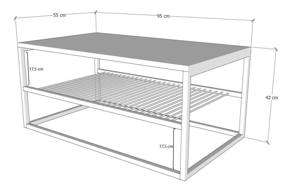 Măsuță de cafea Asida (marmură negru)