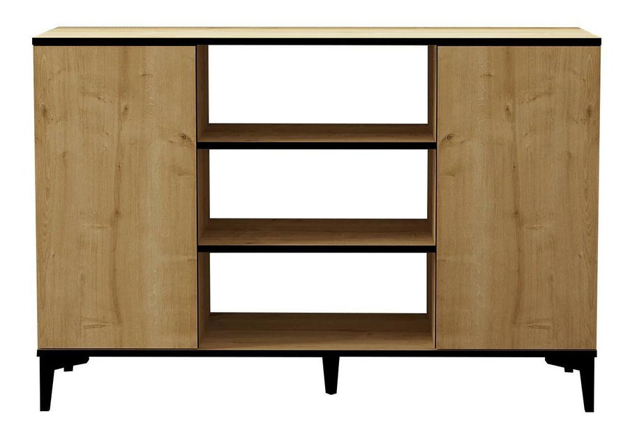 Set za dnevni boravak Edilantta (hrast safirni + crna)