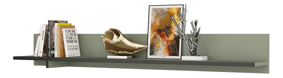 Polc Crossroad G02 (fenyőzöld + fekete)