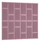 Set 24 panouri tapițate Quadra 180x180 cm (Roz)