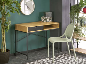 Masă PC Bloom (negru + natural)