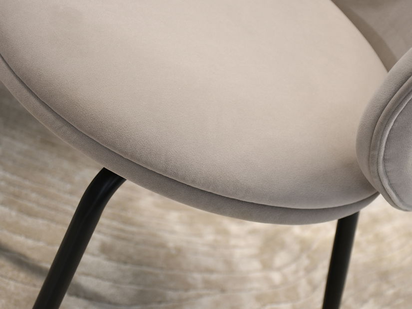 Jedálenská stolička Carbono (béžová + čierna)