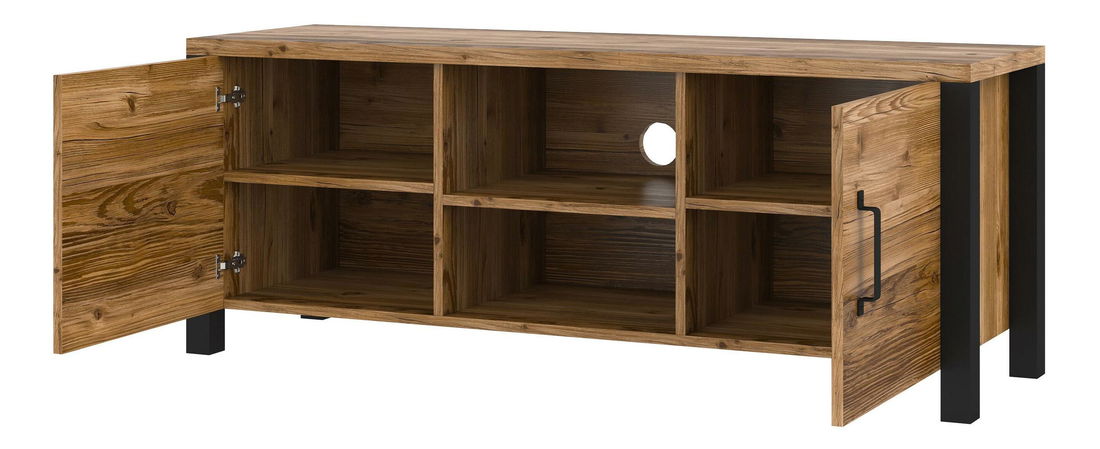 TV stolić- Oralee Typ 41 (smreka + crna mat)