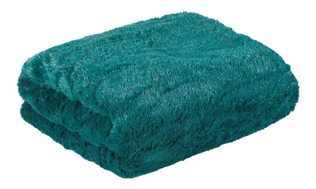 Prehoz na posteľ 220x200 cm LUCID (tyrkysová tmavá)