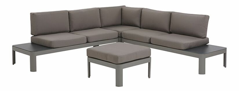 Set pentru grădină FERNI (gri) (pentru 5 persoane)