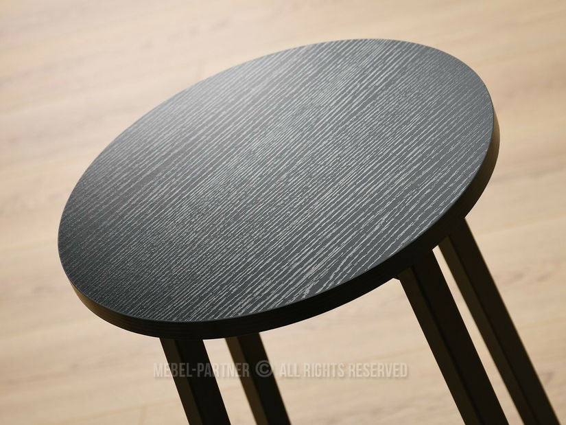 Barový set Everet (čierne drevo + čierna) (pre 2 osoby)