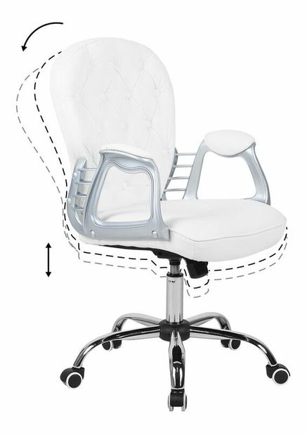 Kancelárska stolička Princi (Biela)