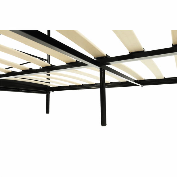 Franciaágy 160 cm Anabella (fekete)