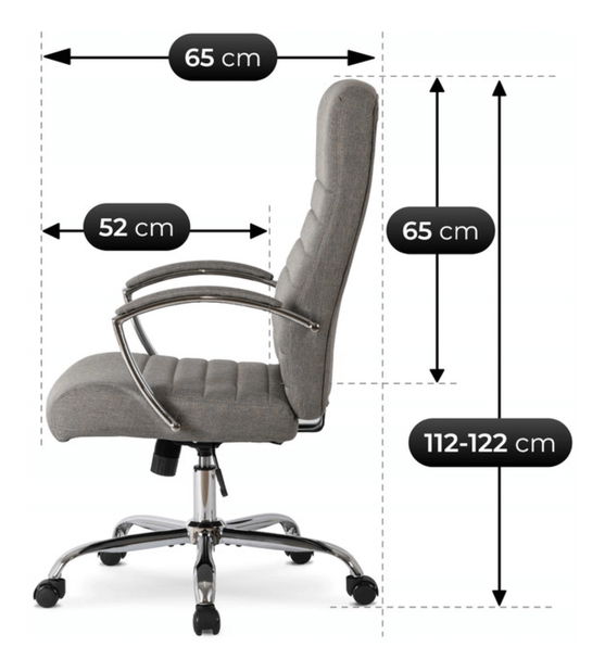 Uredska stolica Renez (siva) 