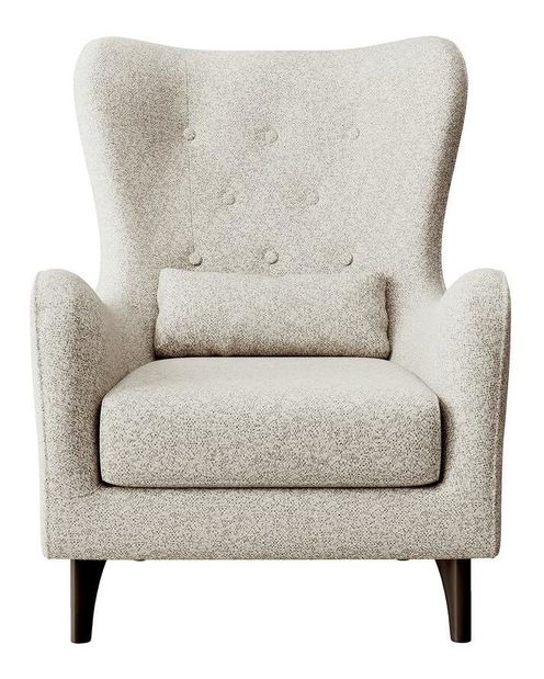 Fotelja s tabureom Calimero II (krem + wenge)