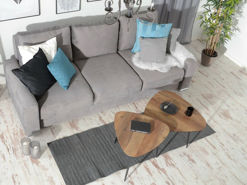 Dohányzóasztal Rossi Zest Xl (dió + fekete)