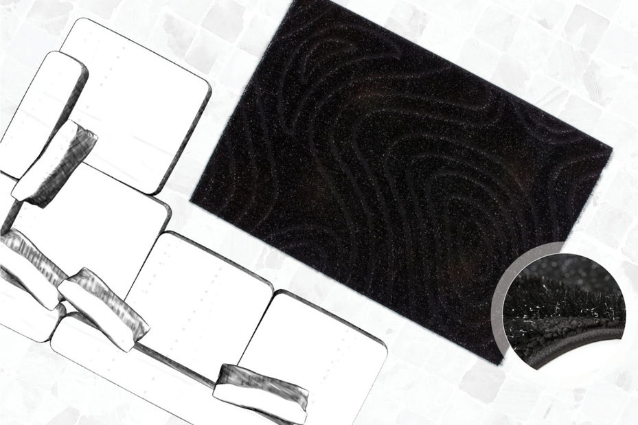 Kusový koberec Sedef 275 Black