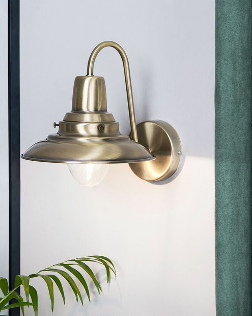 Nástenná lampa Lenox (mosadzná)