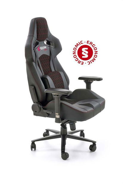 Fotoliu gaming Balgur (gri închis + negru)