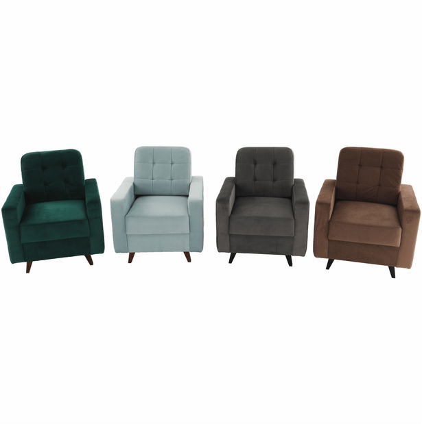 Relaxačné kreslo Merina (hnedá + wenge)