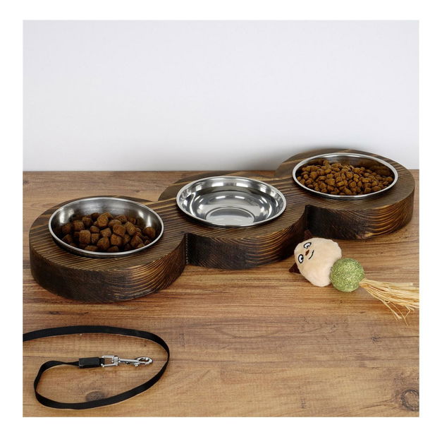 Miska na krmivo pre domáce zvieratá Ninede 6 (orech)