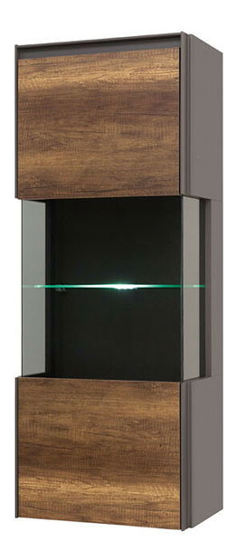 Vitrína na stenu BRW Fini SFW1W/12/5 (s osvetlením)