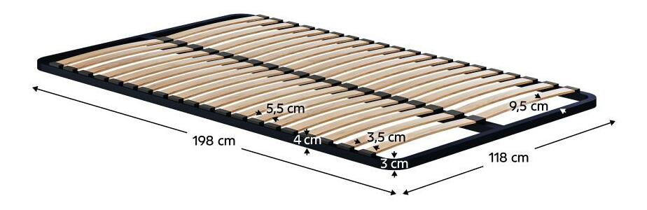 Podnica od lamela 200x120 cm Kvantobello 
