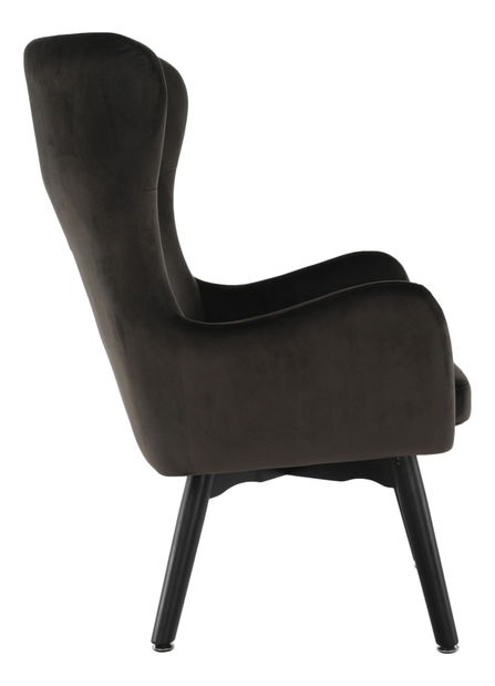 Dizajnové kreslo ušiak Terika (sivohnedá)